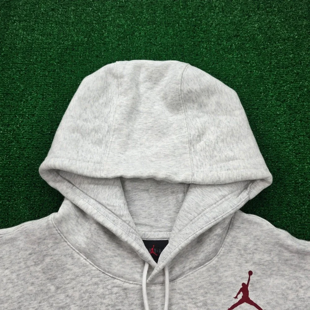 Oklahoma Sooners Nike Jordan Hoodie Sweatshirt Mens Large Gray Boomer Sooner NWT
